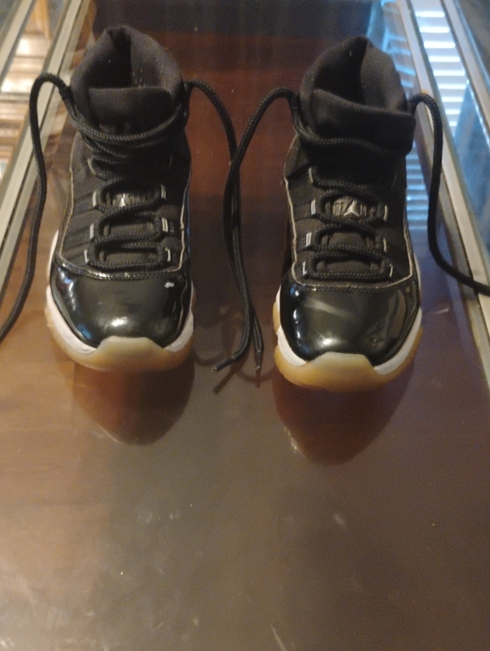 Jordan Men’s Black and White High-Top Sneakers